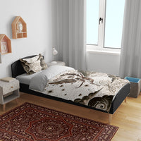 Eros Greek Mythology Cupid God Of Love Bedding Set Winged Archer Eros Bow Arrow And Celestial Clouds