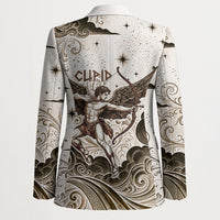 Eros Greek Mythology Cupid God Of Love Blazer Winged Archer Eros Bow Arrow And Celestial Clouds