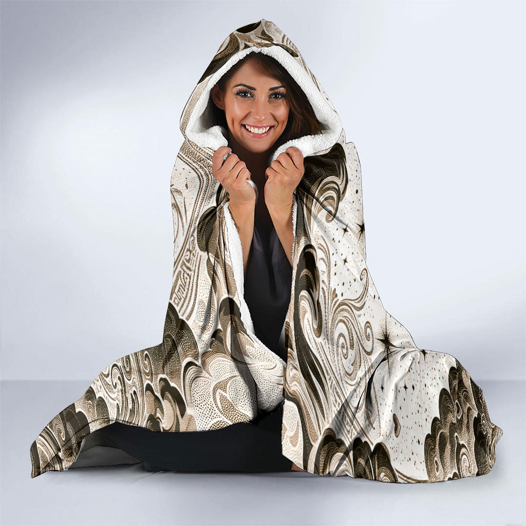 Eros Greek Mythology Cupid God Of Love Hooded Blanket Winged Archer Eros Bow Arrow And Celestial Clouds