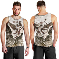 Eros Greek Mythology Cupid God Of Love Men Tank Top Winged Archer Eros Bow Arrow And Celestial Clouds