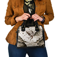 Eros Greek Mythology Cupid God Of Love Shoulder Handbag Winged Archer Eros Bow Arrow And Celestial Clouds