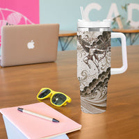 Eros Greek Mythology Cupid God Of Love Tumbler With Handle Winged Archer Eros Bow Arrow And Celestial Clouds