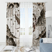 Eros Greek Mythology Cupid God Of Love Window Curtain Winged Archer Eros Bow Arrow And Celestial Clouds
