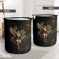 Nike Goddess Laundry Basket Ancient Greece Laurel Wreath And Greek Key