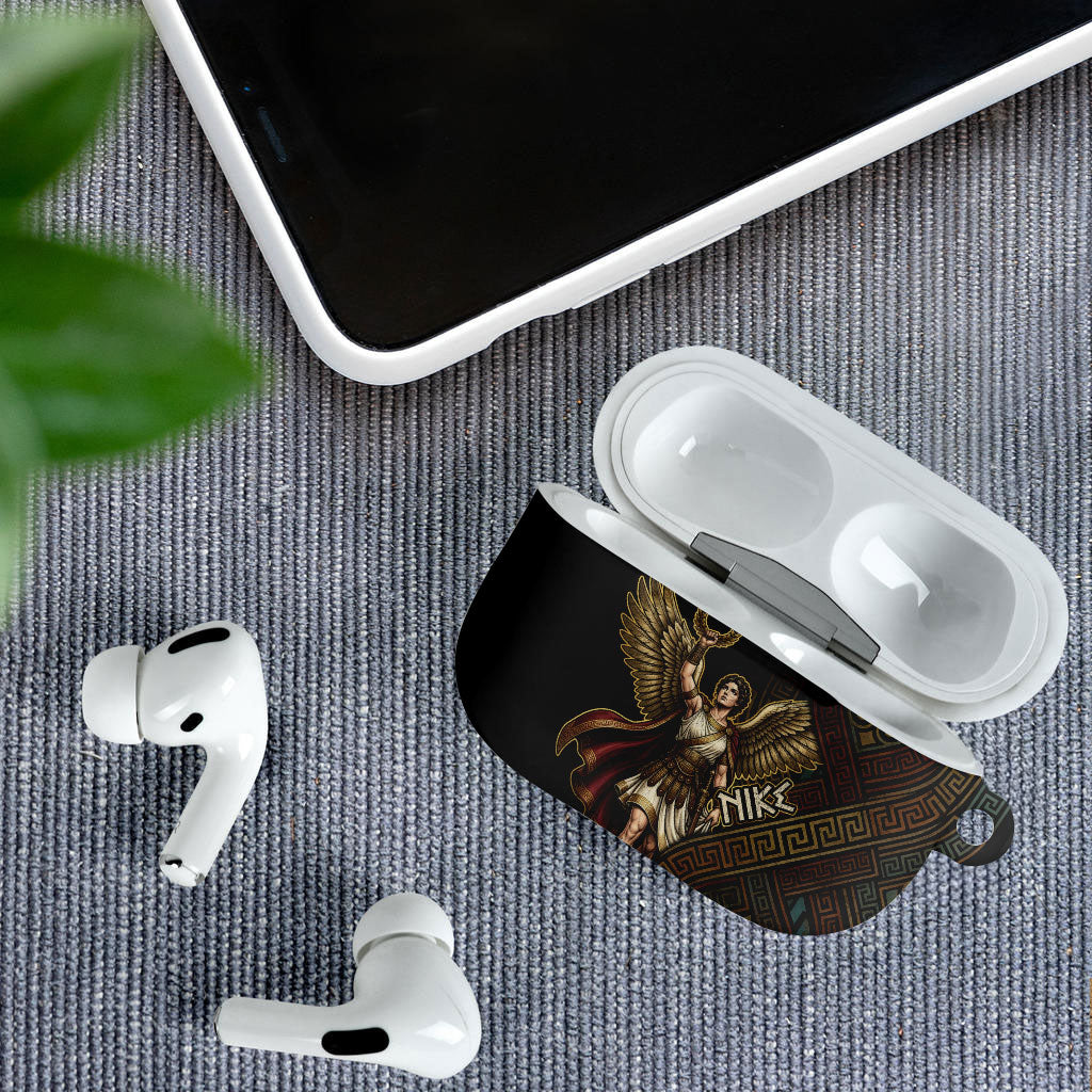 Nike Goddess AirPods Case Ancient Greece Laurel Wreath And Greek Key