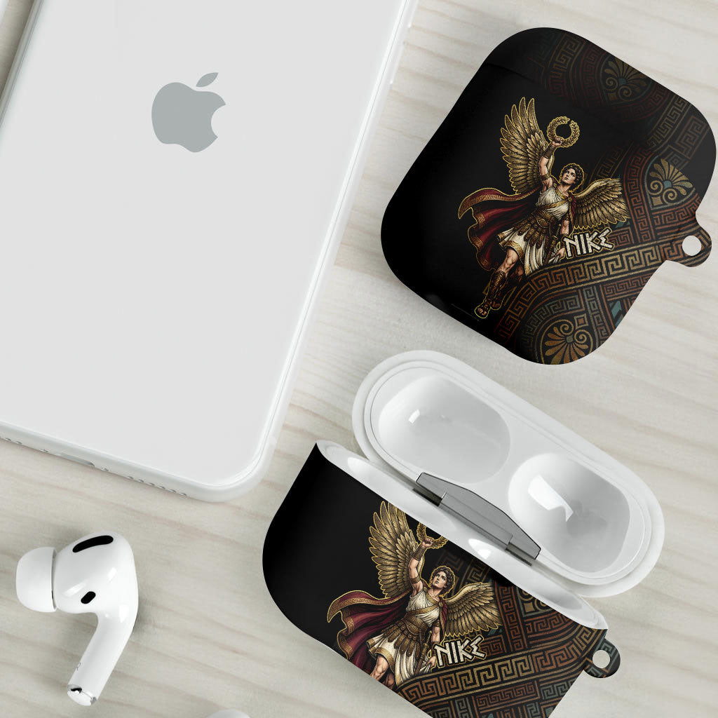 Nike Goddess AirPods Case Ancient Greece Laurel Wreath And Greek Key