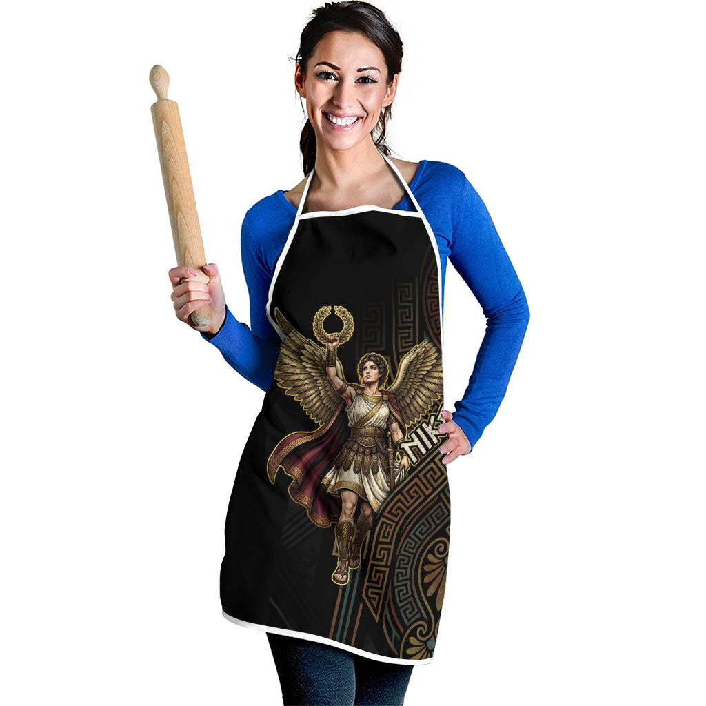 Nike Goddess Apron Ancient Greece Laurel Wreath And Greek Key