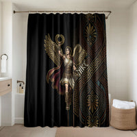 Nike Goddess Bathroom Set Ancient Greece Laurel Wreath And Greek Key