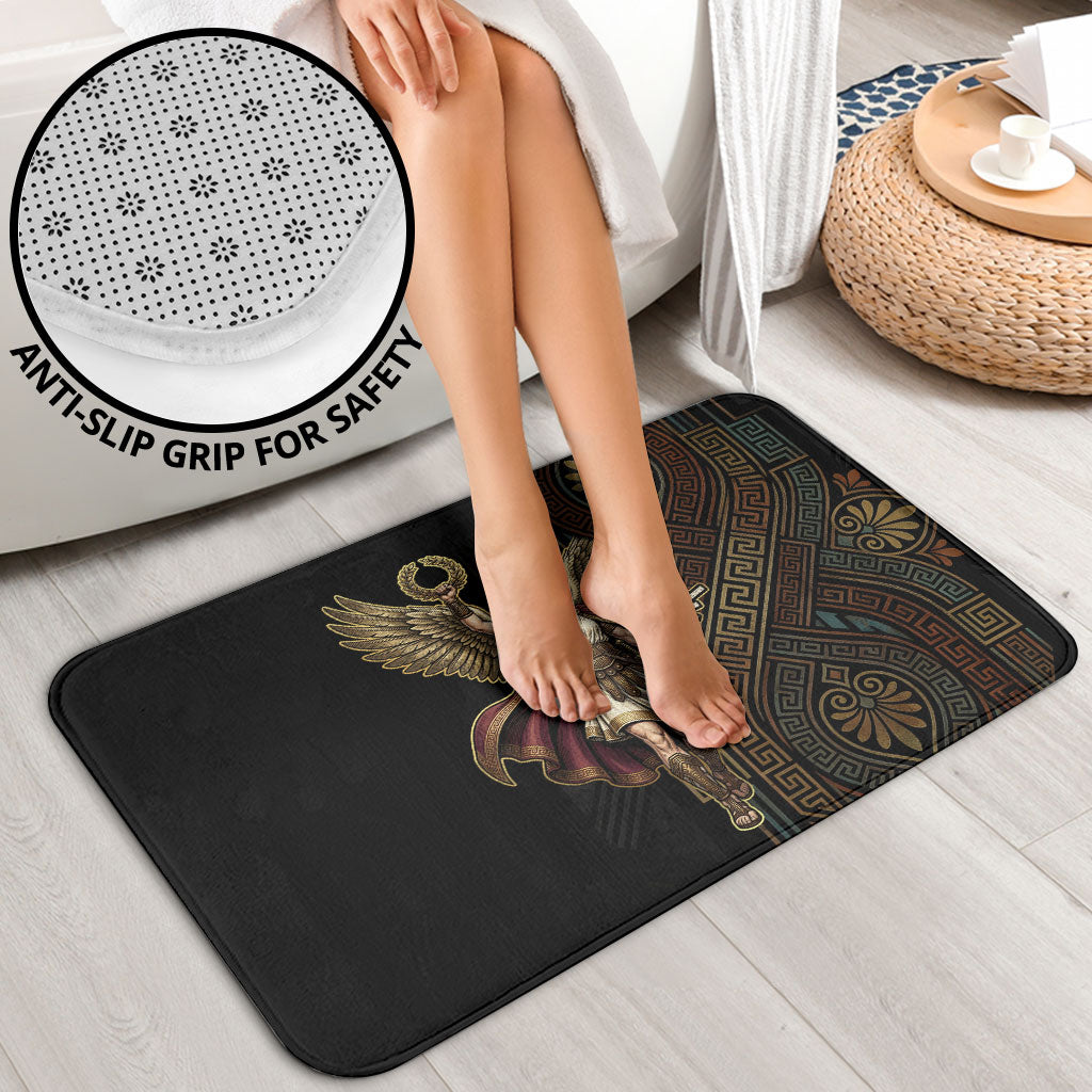 Nike Goddess Bathroom Set Ancient Greece Laurel Wreath And Greek Key