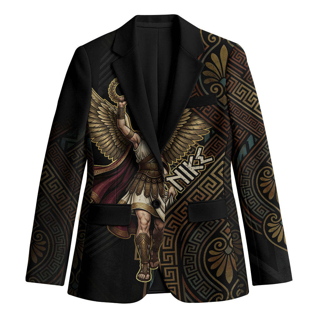 Nike Goddess Blazer Ancient Greece Laurel Wreath And Greek Key
