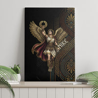Nike Goddess Canvas Wall Art Ancient Greece Laurel Wreath And Greek Key