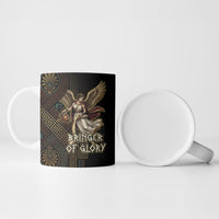 Nike Goddess Ceramic Mug Ancient Greece Laurel Wreath And Greek Key