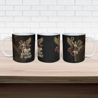 Nike Goddess Ceramic Mug Ancient Greece Laurel Wreath And Greek Key