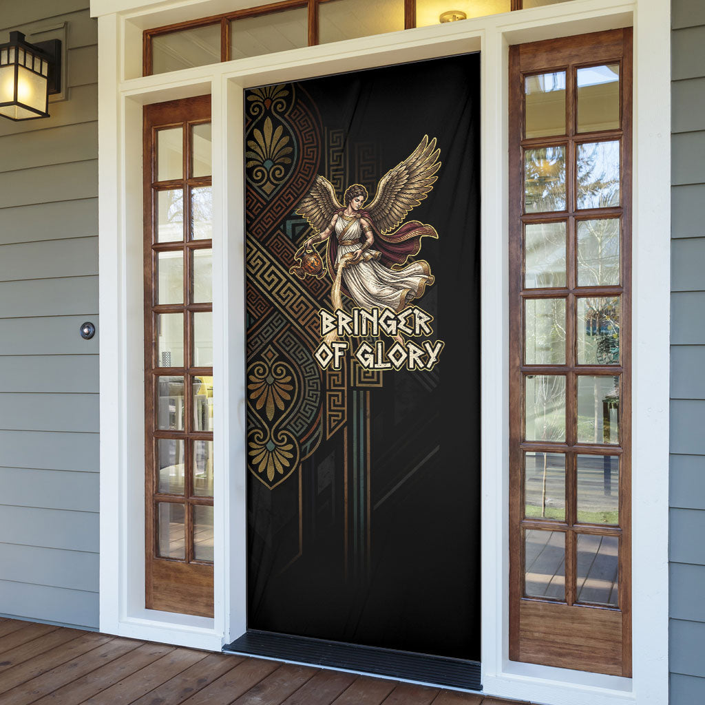 Nike Goddess Door Cover Ancient Greece Laurel Wreath And Greek Key