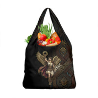 Nike Goddess Grocery Bag Ancient Greece Laurel Wreath And Greek Key