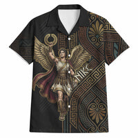 Nike Goddess Hawaiian Shirt Ancient Greece Laurel Wreath And Greek Key