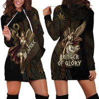 Nike Goddess Hoodie Dress Ancient Greece Laurel Wreath And Greek Key
