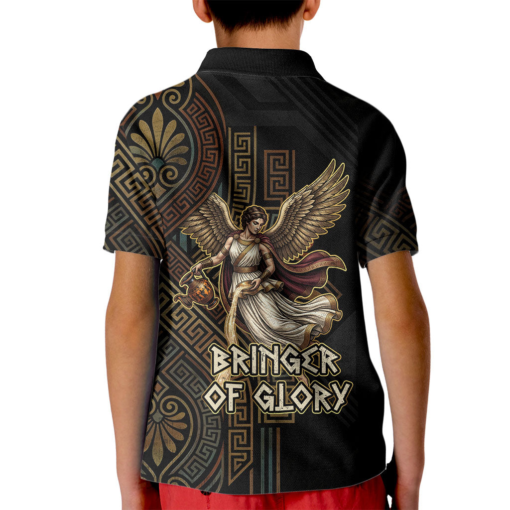 Nike Goddess Kid Polo Shirt Ancient Greece Laurel Wreath And Greek Key