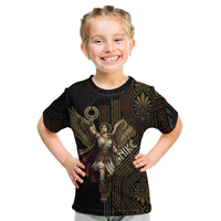 Nike Goddess Kid T Shirt Ancient Greece Laurel Wreath And Greek Key