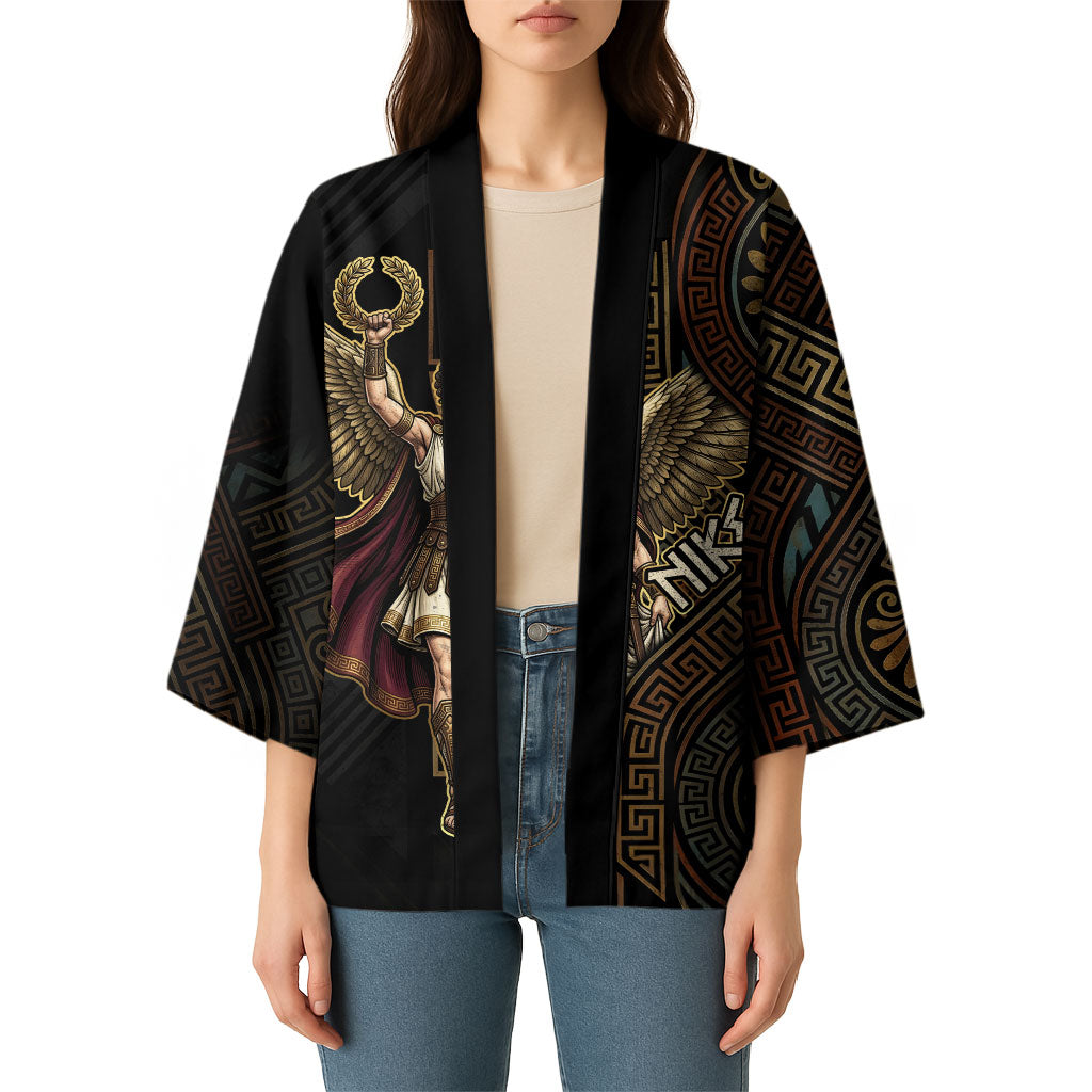 Nike Goddess Kimono Ancient Greece Laurel Wreath And Greek Key
