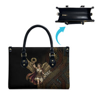 Nike Goddess Leather Bag Ancient Greece Laurel Wreath And Greek Key