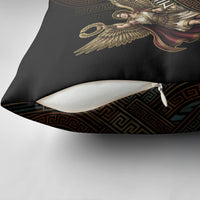 Nike Goddess Pillow Cover Ancient Greece Laurel Wreath And Greek Key