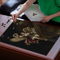 Nike Goddess Puzzle Ancient Greece Laurel Wreath And Greek Key