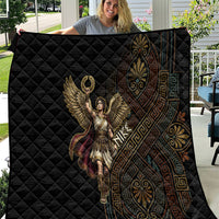Nike Goddess Quilt Ancient Greece Laurel Wreath And Greek Key