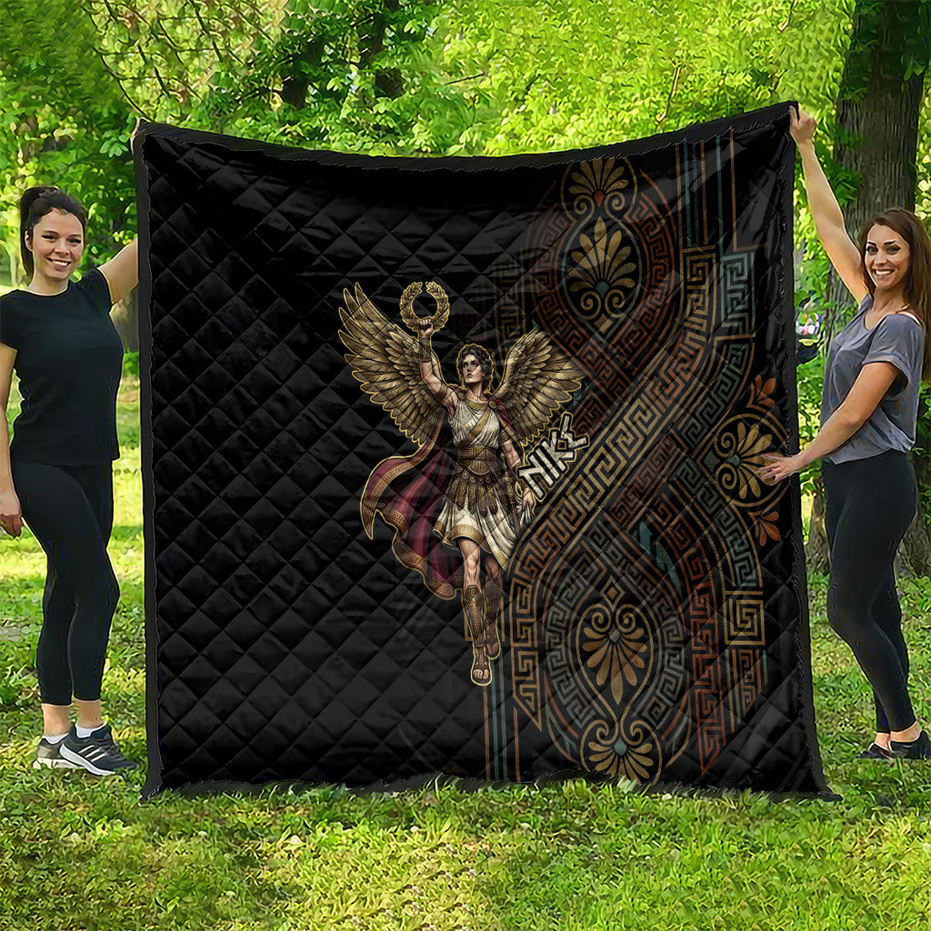 Nike Goddess Quilt Ancient Greece Laurel Wreath And Greek Key