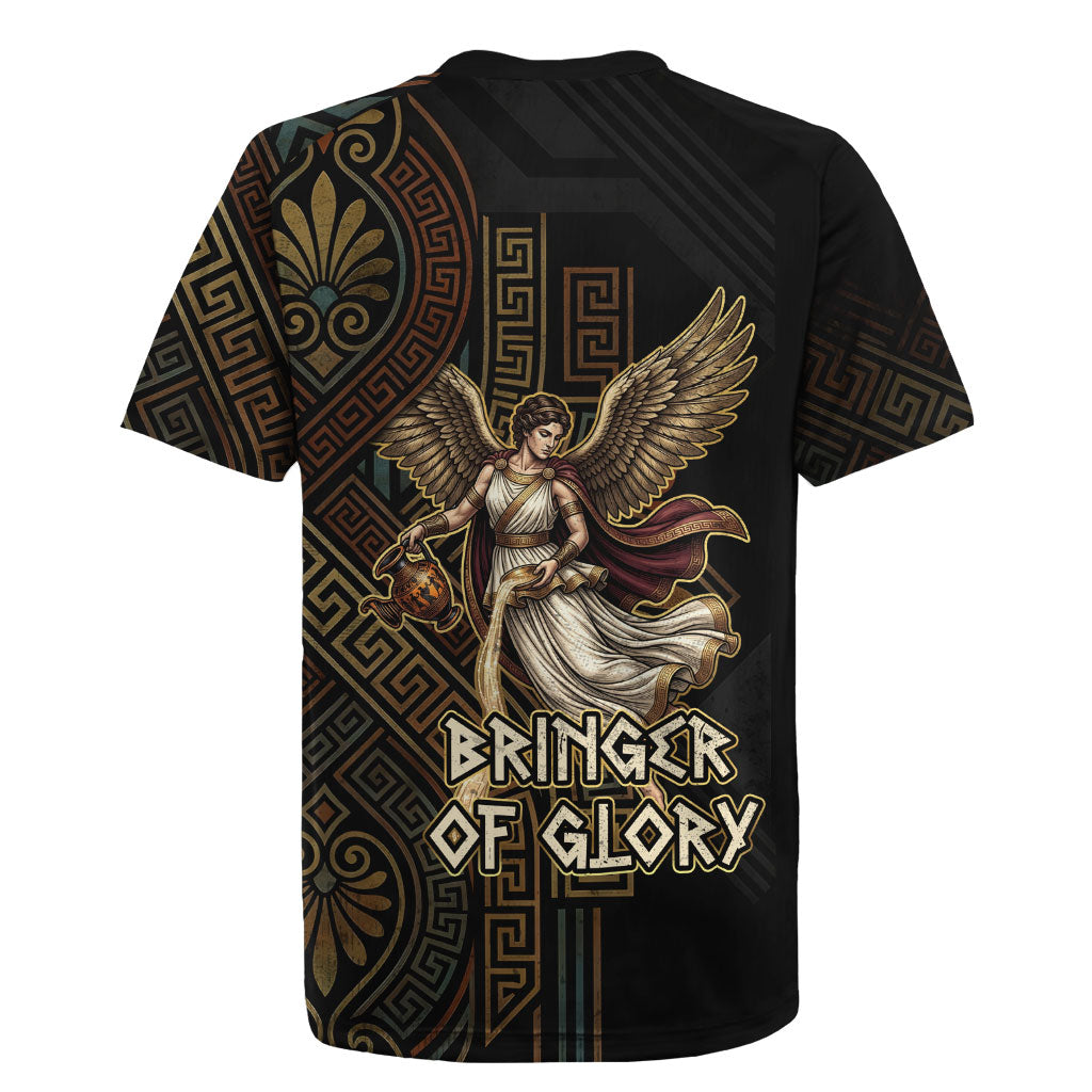 Nike Goddess Rugby Jersey Ancient Greece Laurel Wreath And Greek Key