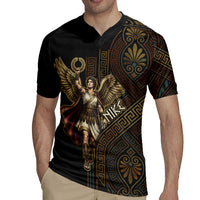 Nike Goddess Rugby Jersey Ancient Greece Laurel Wreath And Greek Key