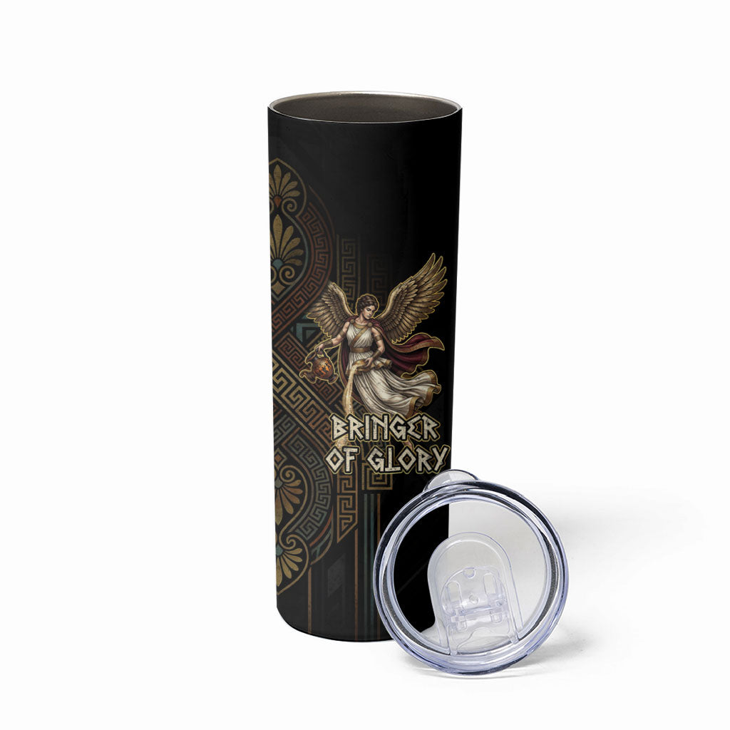 Nike Goddess Skinny Tumbler Ancient Greece Laurel Wreath And Greek Key