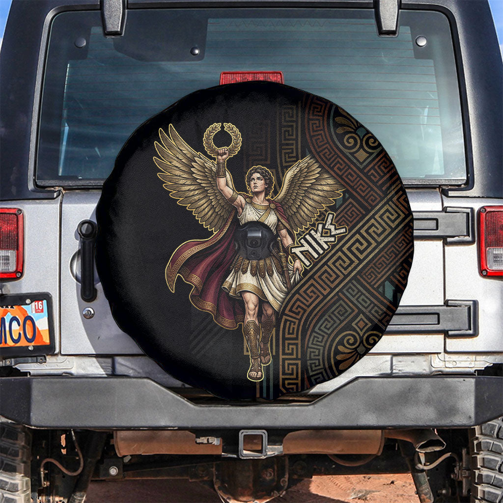 Nike Goddess Spare Tire Cover Ancient Greece Laurel Wreath And Greek Key