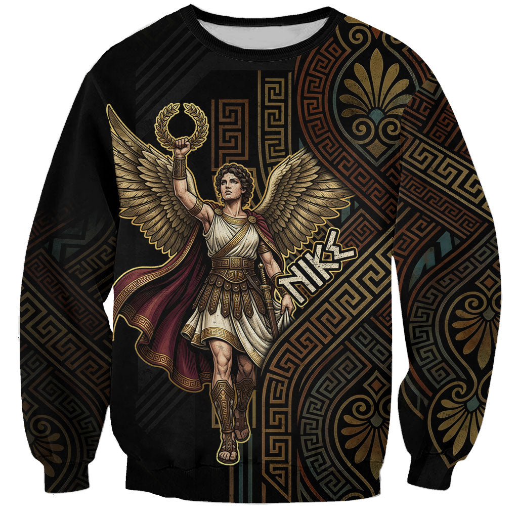 Nike Goddess Sweatshirt Ancient Greece Laurel Wreath And Greek Key