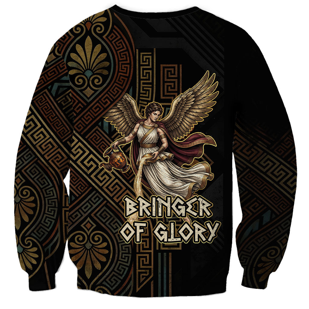 Nike Goddess Sweatshirt Ancient Greece Laurel Wreath And Greek Key