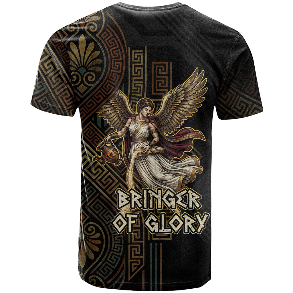 Nike Goddess T Shirt Ancient Greece Laurel Wreath And Greek Key
