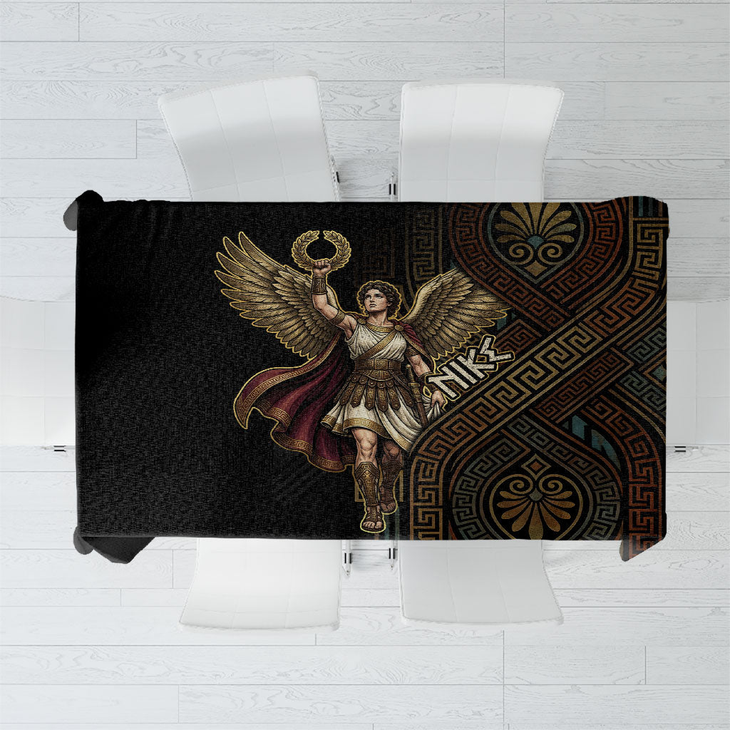 Nike Goddess Tablecloth Ancient Greece Laurel Wreath And Greek Key