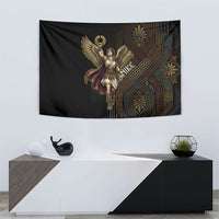 Nike Goddess Tapestry Ancient Greece Laurel Wreath And Greek Key