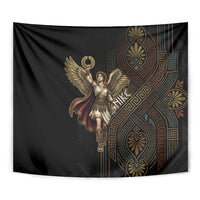 Nike Goddess Tapestry Ancient Greece Laurel Wreath And Greek Key