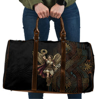 Nike Goddess Travel Bag Ancient Greece Laurel Wreath And Greek Key