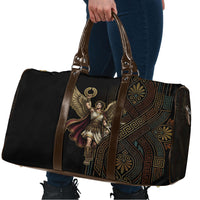 Nike Goddess Travel Bag Ancient Greece Laurel Wreath And Greek Key