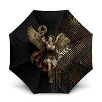 Nike Goddess Umbrella Ancient Greece Laurel Wreath And Greek Key