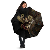 Nike Goddess Umbrella Ancient Greece Laurel Wreath And Greek Key