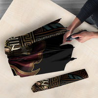 Nike Goddess Umbrella Ancient Greece Laurel Wreath And Greek Key
