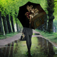 Nike Goddess Umbrella Ancient Greece Laurel Wreath And Greek Key