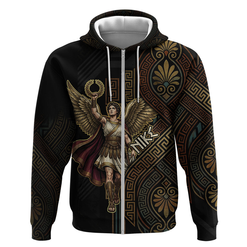 Nike Goddess Zip Hoodie Ancient Greece Laurel Wreath And Greek Key