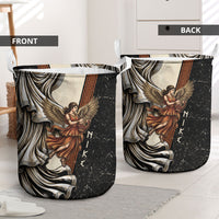 Nike Goddess Laundry Basket Winged Goddess Lyre Instrument And Greek Key
