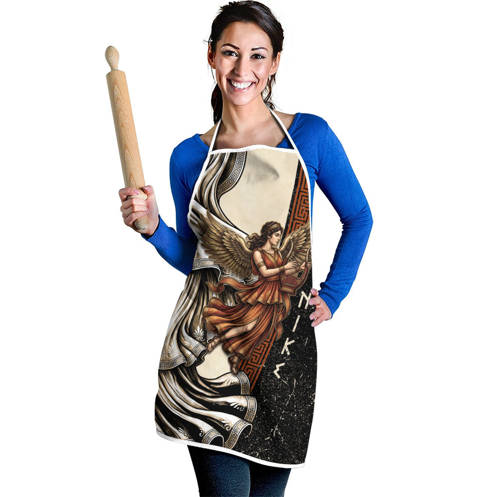 Nike Goddess Apron Winged Goddess Lyre Instrument And Greek Key