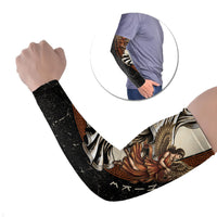 Nike Goddess Arm Sleeves Winged Goddess Lyre Instrument And Greek Key