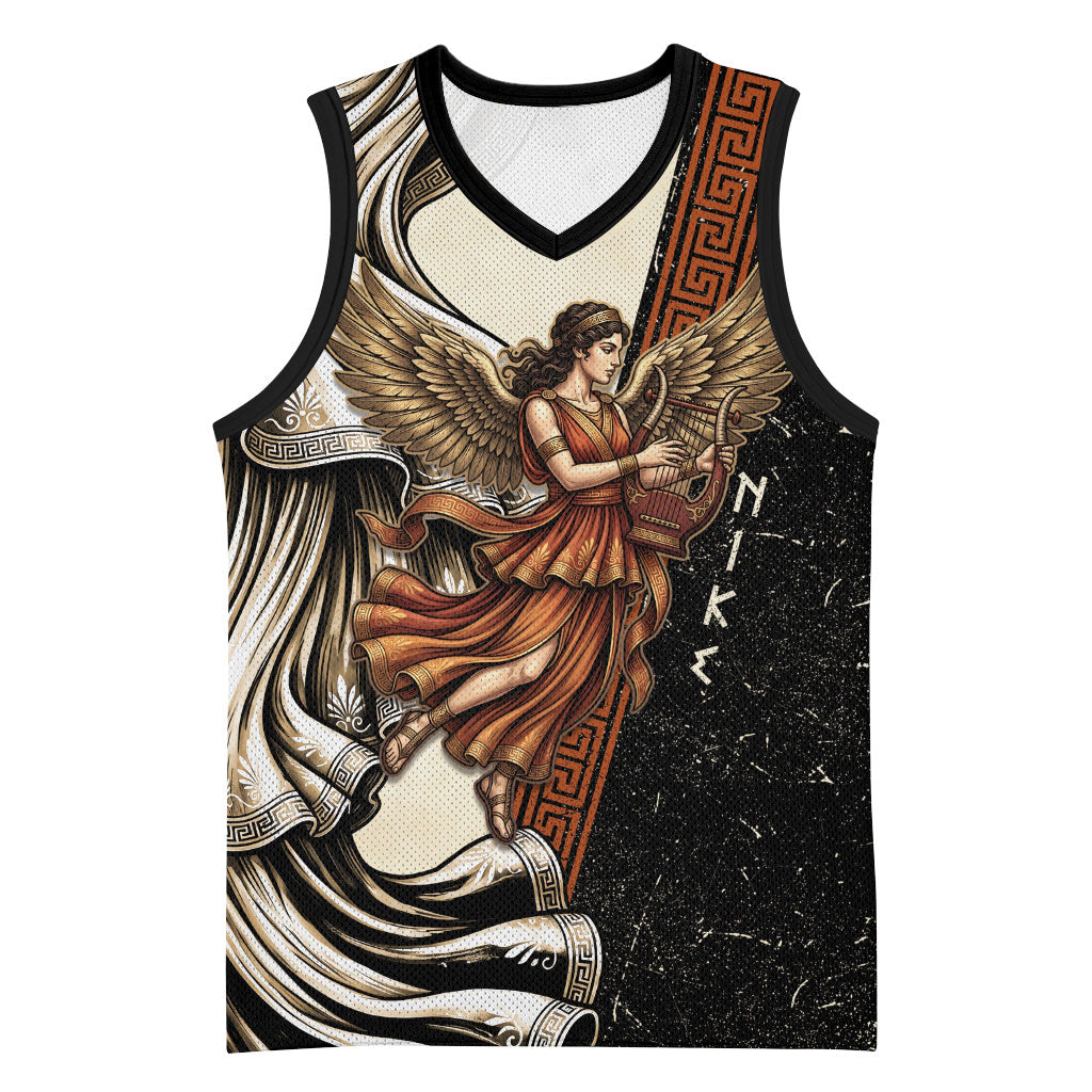 Nike Goddess Basketball Jersey Winged Goddess Lyre Instrument And Greek Key